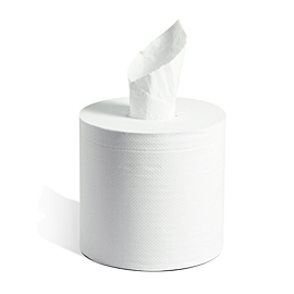 01320 EMBASSY CENTERPULL  TOWELS WHITE 6x600/CASE