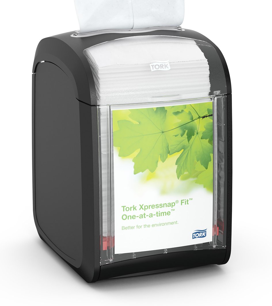 TORK XPRESSNAP FIT NAPKIN  DISPENSER BLACK 7232000 N14