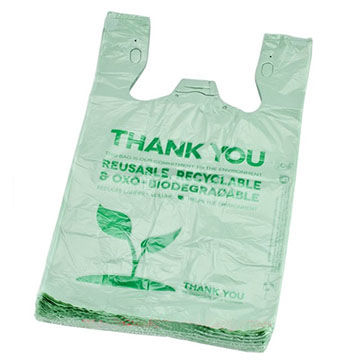 ECOSAFE CARRIER BAG MEDIUM  10X6.5X20&quot; 500/CASE 